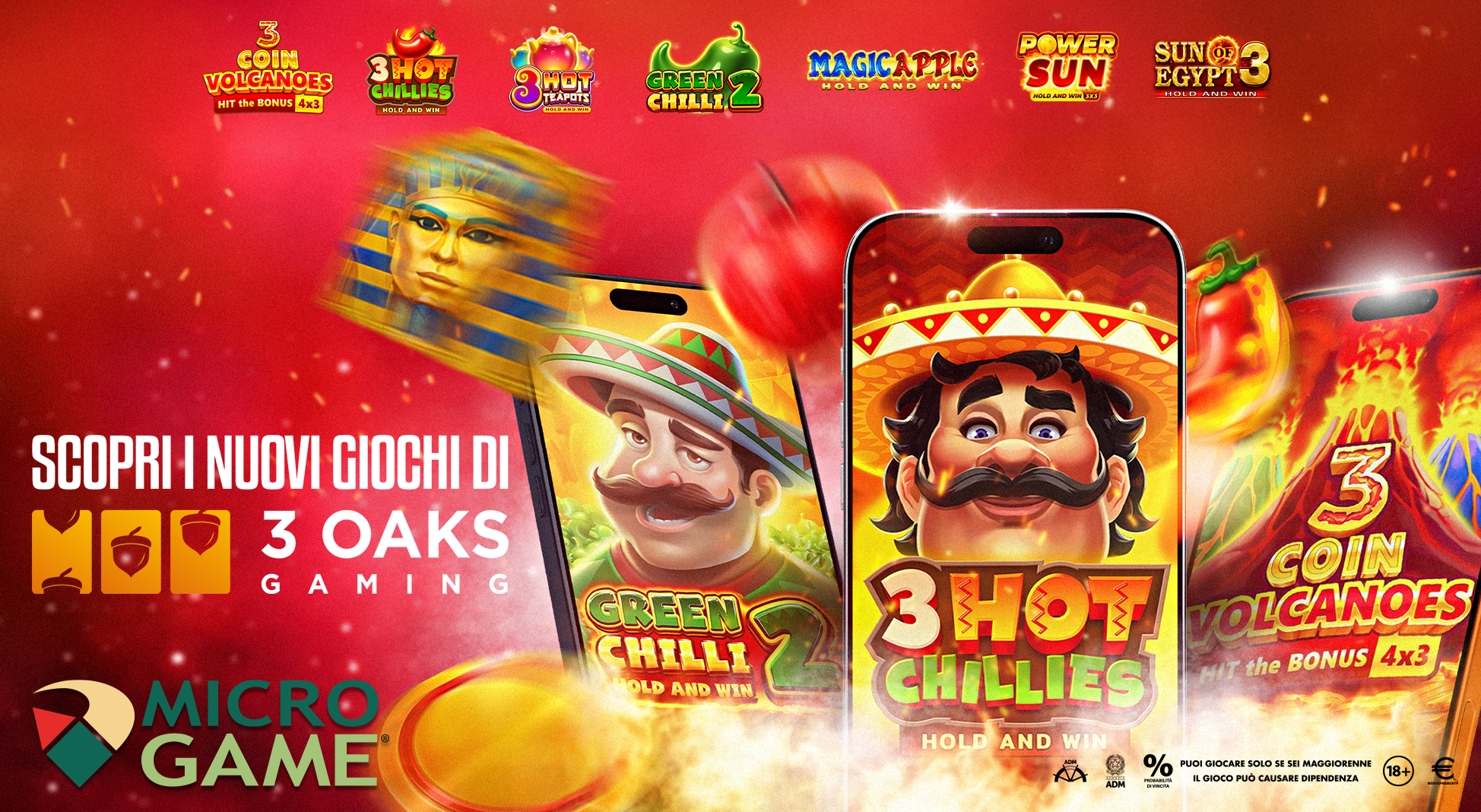 Partnership con 3 Oaks Gaming, nuovi contenuti premium per arricchire l’offerta casinò online